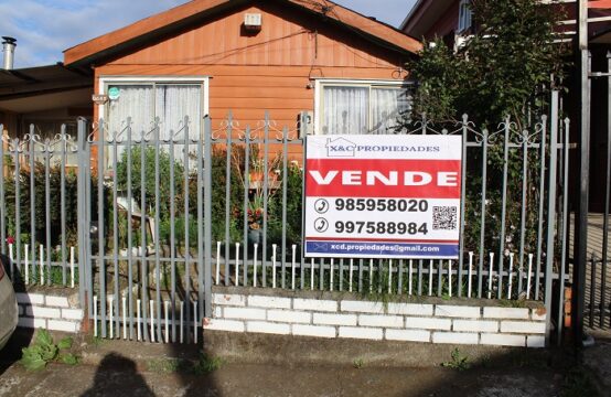 Se vende casa en Fundo del Carmen Temuco $65.000.000
