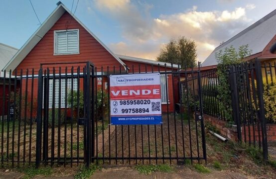 Se Vende Acogedora y Amplia Casa 3 D. 1 B.  Pedro de Valdivia. 2.257 UF
